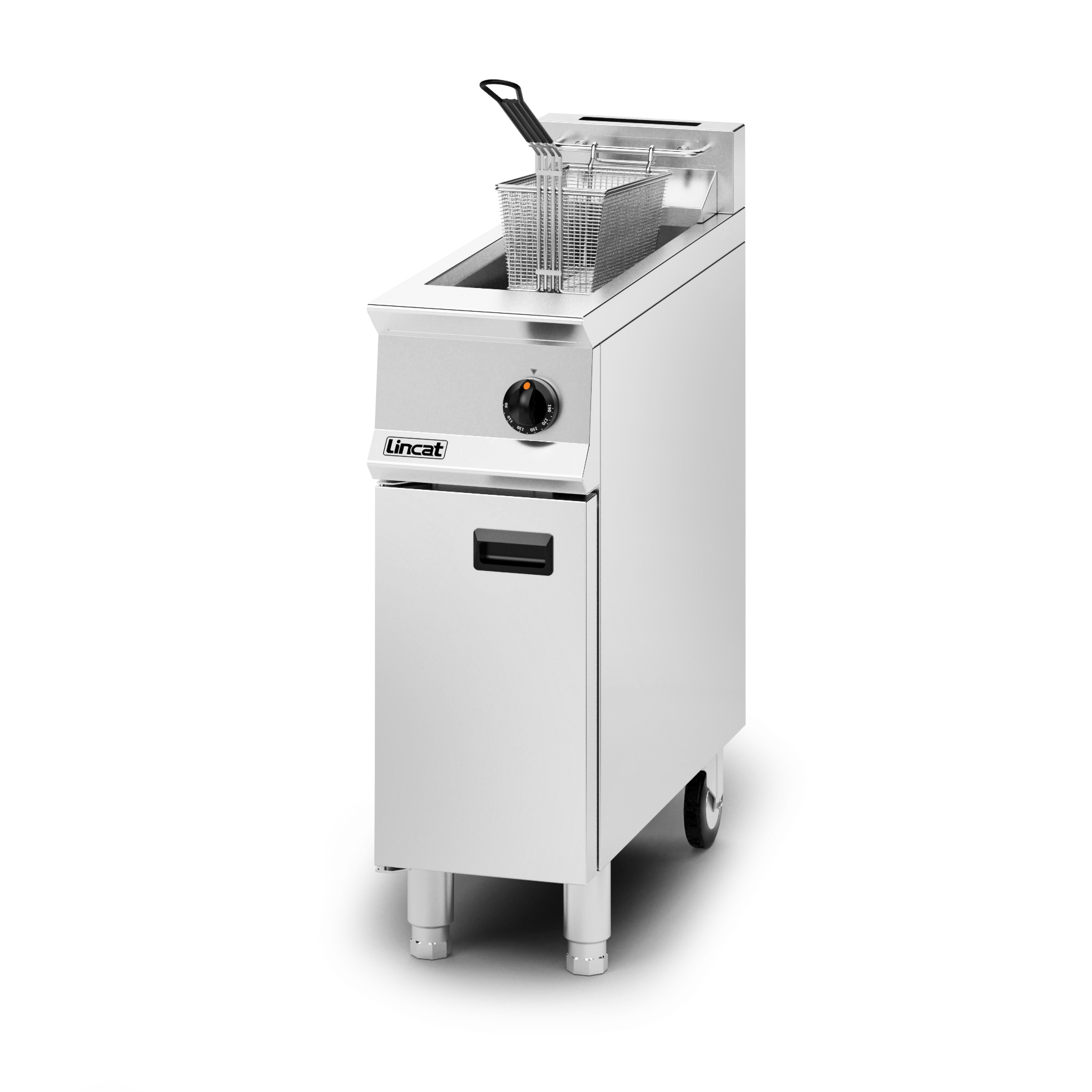 Lincat Opus 800 Natural Gas Free-standing Single Tank Fryer - 1 Basket - W 300 mm - 16.0 kW - Image 2