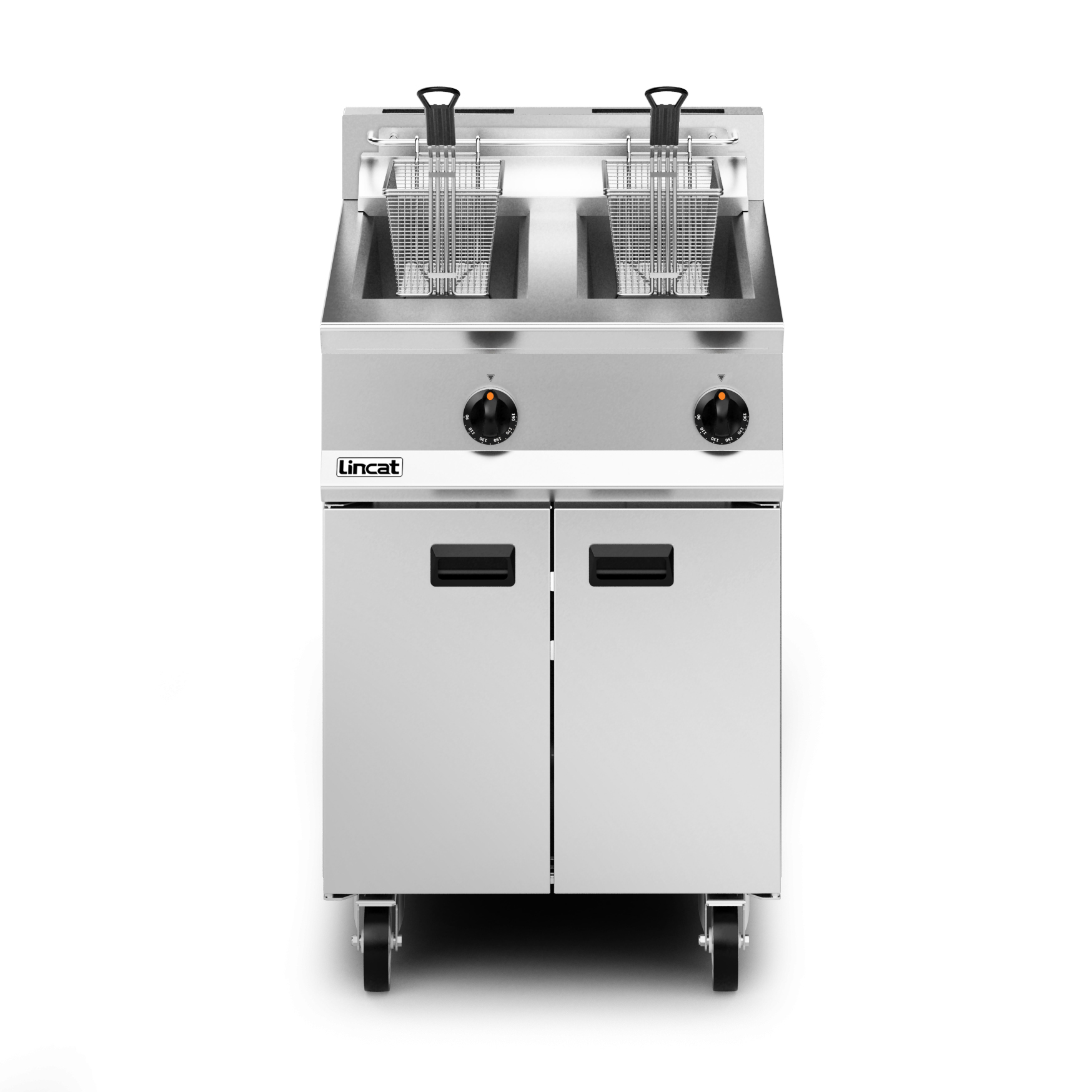 Lincat Opus 800 Natural Gas Free-standing Twin Tank Fryer - 2 Baskets - W 600 mm - 32.0 kW - Image 3