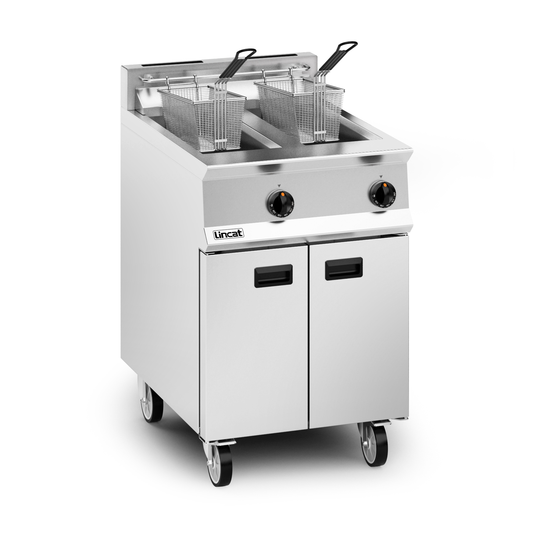 Lincat Opus 800 Propane Gas Free-standing Twin Tank Fryer - 2 Baskets - W 600 mm - 32.0 kW - Image 2