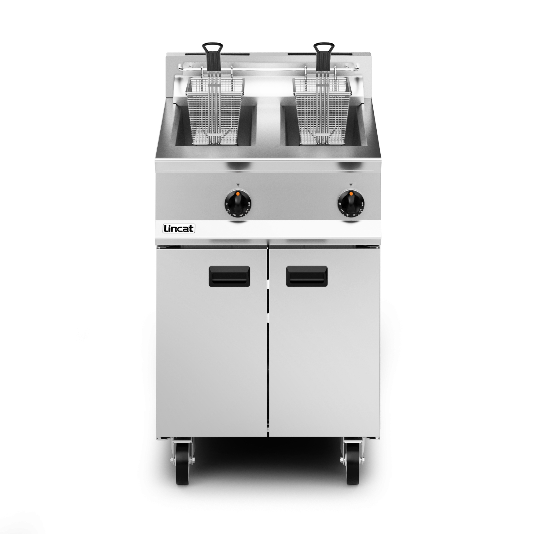 Lincat Opus 800 Propane Gas Free-standing Twin Tank Fryer - 2 Baskets - W 600 mm - 32.0 kW