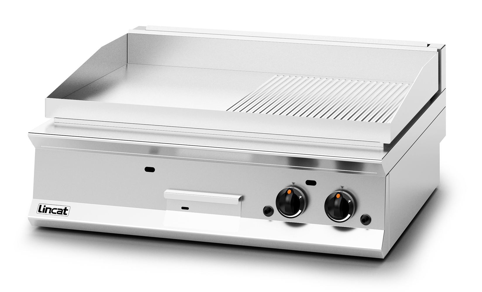 Lincat Opus 800 Natural Gas Counter-top Griddle - Ribbed Plate - W 900 mm - 23.0 kW - Image 2