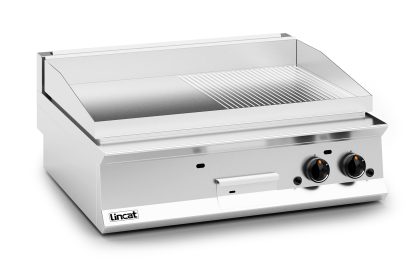 Lincat Opus 800 Propane Gas Counter-top Griddle - Ribbed Plate - W 900 mm - 23.0 kW