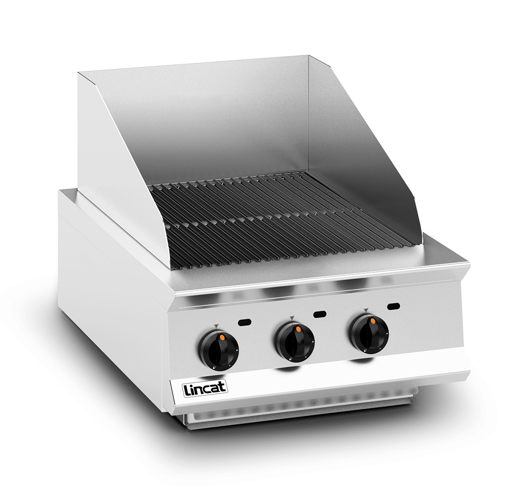 Lincat Opus 800 Natural Gas Counter-top Chargrill - W 600 mm - 13.8 kW - Image 2