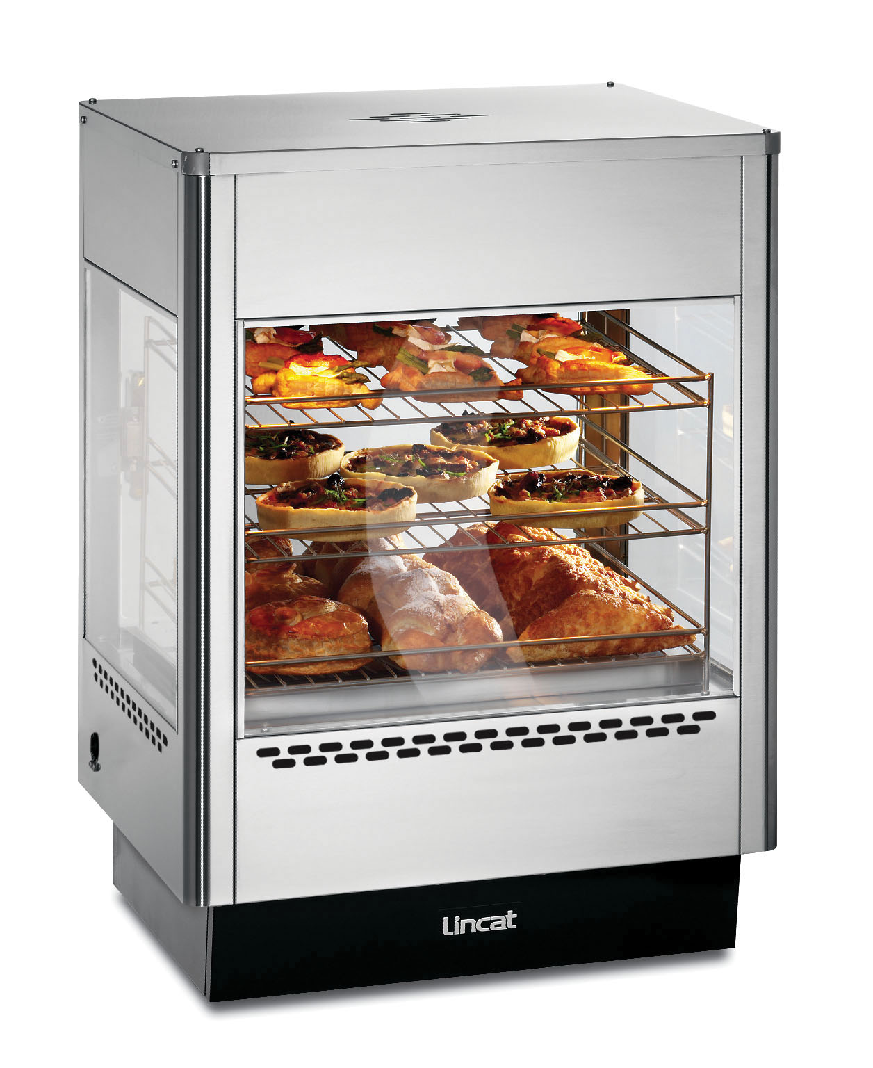 Lincat Seal Counter-top Upright Heated Merchandiser - Static Rack - Single Door - W 562 mm - 1.4 kW